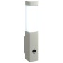 Luz de Pared Exterior con Sensor Plata Acero Inoxidable IP44 | Foro24.es | Tu tienda online para hogar, jardín y más Foro24.es