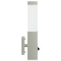 Luces de pared exteriores de con sensor 2 pcs plata acero inoxidable IP44 | Foro24.es | Tu tienda online para hogar, jardín y más Foro24.es