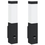 luces de pared exteriores 2 pcs acero inoxidable negro IP44 | Foro24.es | Tu tienda online para hogar, jardín y más Foro24.es