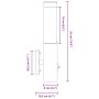 luces de pared exteriores 2 pcs acero inoxidable negro IP44 | Foro24.es | Tu tienda online para hogar, jardín y más Foro24.es