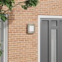 Luz de Pared Exterior con Sensor 2 pcs Plata Acero Inoxidable IP44 | Foro24.es | Tu tienda online para hogar, jardín y más Foro24.es