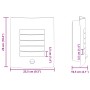 Luces de Pared Exteriores con Sensor 2 pcs Acero Inoxidable Plata IP44 | Foro24.es | Tu tienda online para hogar, jardín y más Foro24.es