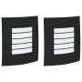 Apliques de Pared 2 pcs Acero Inoxidable Negro IP44 | Foro24.es | Tu tienda online para hogar, jardín y más Foro24.es