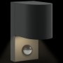 Luces de Pared Exteriores con Sensor 2 piezas Negros Acero Inoxidable IP44 | Foro24.es | Tu tienda online para hogar, jardín y más Foro24.es