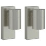 Lámparas de exterior 2 piezas Acero inoxidable plata IP44 | Foro24.es | Tu tienda online para hogar, jardín y más Foro24.es