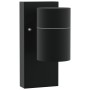 Luces de Pared exteriores 2 pcs Negro Acero Inoxidable IP44 | Foro24.es | Tu tienda online para hogar, jardín y más Foro24.es