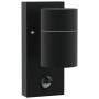 Lámparas de Pared Exteriores con Sensor 2 pcs Acero Inoxidable Negro IP44 | Foro24.es | Tu tienda online para hogar, jardín y más Foro24.es