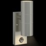 Apliques de Pared Exteriores de con Sensor 2 pcs Plateado Acero Inoxidable IP44 | Foro24.es | Tu tienda online para hogar, jardín y más Foro24.es