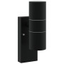 Luces de Pared Exteriores 2 pcs Acero Inoxidable Negro IP44 | Foro24.es | Tu tienda online para hogar, jardín y más Foro24.es