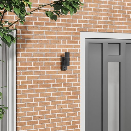 Luz de Pared Exterior con Sensor Negra Acero Inoxidable IP44 | Foro24.es | Tu tienda online para hogar, jardín y más Foro24.es