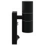 Luces de Pared Exteriores con Sensor 2 pcs acero inoxidable negro IP44 | Foro24.es | Tu tienda online para hogar, jardín y más Foro24.es