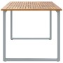 Mesa de Comedor Exterior Gris 200x90x75 cm Acero y Madera Sólida de Acacia von , Gartentische - Ref: Foro24-4010597, Preis: 2...