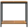 Mesa Exterior Natural y Negra 35x80x75 cm Madera Maciza y Acero von , Gartentische - Ref: Foro24-4010606, Preis: 95,65 €, Rab...