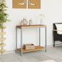 Mesa de Exterior Natural y Gris 35x80x75 cm de Madera Sólida y Acero von , Gartentische - Ref: Foro24-4010608, Preis: 94,27 €...