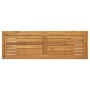 mesa de Exterior Natural y Gris 35x110x75 cm Madera Sólida y Aluminio | Foro24.es | Tu tienda online para hogar, jardín y más Foro24.es