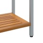 mesa de Exterior Natural y Gris 35x110x75 cm Madera Sólida y Aluminio | Foro24.es | Tu tienda online para hogar, jardín y más Foro24.es