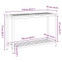 mesa de Exterior Natural y Gris 35x110x75 cm Madera Sólida y Aluminio | Foro24.es | Tu tienda online para hogar, jardín y más Foro24.es