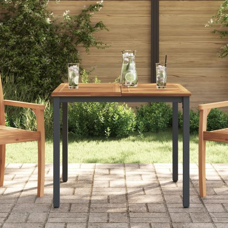 Mesa de Jardín 90x90x75 cm de Madera Maciza de Acacia y Metal von , Gartentische - Ref: Foro24-4010610, Preis: 142,16 €, Raba...