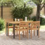 Mesa de Jardín 150x90x75 cm de Madera Maciza de Acacia y Metal by , Garden tables - Ref: Foro24-4010611, Price: 196,78 €, Dis...