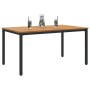 Mesa de Jardín 150x90x75 cm de Madera Maciza de Acacia y Metal by , Garden tables - Ref: Foro24-4010611, Price: 196,78 €, Dis...