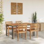 Mesa de Jardín 150x90x75 cm de Madera Maciza de Acacia y Metal by , Garden tables - Ref: Foro24-4010611, Price: 196,78 €, Dis...