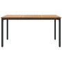Mesa de Jardín 150x90x75 cm de Madera Maciza de Acacia y Metal by , Garden tables - Ref: Foro24-4010611, Price: 196,78 €, Dis...