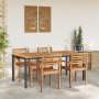Mesa de Jardín  180x90x75 cm de Madera de Acacia Sólida y Metal | Foro24.es | Tu tienda online para hogar, jardín y más Foro24.es