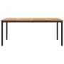 Mesa de Jardín 180x90x75 cm de Madera de Acacia Sólida y Metal
