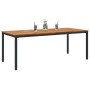 Mesa de Jardín 200x90x75 cm de Madera de Acacia Sólida y Metal by , Garden tables - Ref: Foro24-4010613, Price: 252,02 €, Dis...