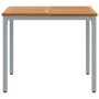 Mesa de Jardín 90x90x75 cm de Madera de Acacia Sólida y Metal by , Garden tables - Ref: Foro24-4010614, Price: 142,16 €, Disc...