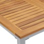 Mesa de Jardín 90x90x75 cm de Madera de Acacia Sólida y Metal by , Garden tables - Ref: Foro24-4010614, Price: 142,16 €, Disc...