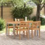 Mesa de Jardín 150x90x75 cm de Madera de Acacia Sólida y Metal by , Garden tables - Ref: Foro24-4010615, Price: 196,78 €, Dis...