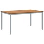 Mesa de Jardín 150x90x75 cm de Madera de Acacia Sólida y Metal by , Garden tables - Ref: Foro24-4010615, Price: 196,78 €, Dis...