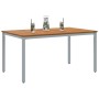 Mesa de Jardín 150x90x75 cm de Madera de Acacia Sólida y Metal by , Garden tables - Ref: Foro24-4010615, Price: 196,78 €, Dis...