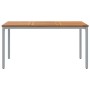 Mesa de Jardín 150x90x75 cm de Madera de Acacia Sólida y Metal by , Garden tables - Ref: Foro24-4010615, Price: 196,78 €, Dis...