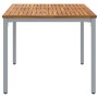 Mesa de Jardín 150x90x75 cm de Madera de Acacia Sólida y Metal by , Garden tables - Ref: Foro24-4010615, Price: 196,78 €, Dis...