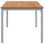 Mesa de Jardín 180x90x75 cm de Madera Maciza de Acacia y Metal de , Mesas de jardín - Ref: Foro24-4010616, Precio: 193,75 €