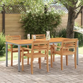 Mesa de Jardín 200x90x75 cm de Madera Maciza de