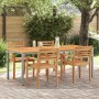 Mesa de Jardín 200x90x75 cm de Madera Maciza de Acacia y Metal by , Garden tables - Ref: Foro24-4010617, Price: 250,71 €, Dis...