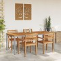 Mesa de Jardín 200x90x75 cm de Madera Maciza de Acacia y Metal by , Garden tables - Ref: Foro24-4010617, Price: 250,71 €, Dis...