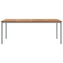 Mesa de Jardín 200x90x75 cm de Madera Maciza de Acacia y Metal by , Garden tables - Ref: Foro24-4010617, Price: 250,71 €, Dis...