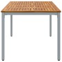 Mesa de Jardín 200x90x75 cm de Madera Maciza de Acacia y Metal by , Garden tables - Ref: Foro24-4010617, Price: 250,71 €, Dis...