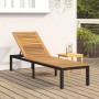 Tumbona Negra 200x55x35 cm Madera maciza de Acacia | Foro24.es | Tu tienda online para hogar, jardín y más Foro24.es