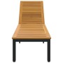 Tumbona Negra 200x55x35 cm Madera maciza de Acacia | Foro24.es | Tu tienda online para hogar, jardín y más Foro24.es