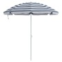 Parasol de Playa con Polo de Metal Azul y Blanco 161x193 cm de Poliéster von , Sonnenschirme - Ref: Foro24-4010656, Preis: 19...
