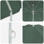 Paraguas de Playa con Polo de Metal Verde 161x193 cm de Poliéster by , Umbrellas - Ref: Foro24-4010657, Price: 21,95 €, Disco...