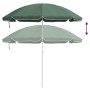 Paraguas de Playa con Polo de Metal Verde 161x193 cm de Poliéster by , Umbrellas - Ref: Foro24-4010657, Price: 21,95 €, Disco...