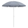 Paraguas de Playa con Poste de Aluminio Azul y Blanco 300 cm by , Umbrellas - Ref: Foro24-4010669, Price: 34,93 €, Discount: %