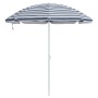 Paraguas de Playa con Poste de Aluminio Azul y Blanco 300 cm by , Umbrellas - Ref: Foro24-4010669, Price: 34,93 €, Discount: %