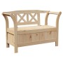 Banco de Almacenamiento para Jardín 119x76x44 cm de Madera Maciza de Pino by , garden benches - Ref: Foro24-4012181, Price: 1...